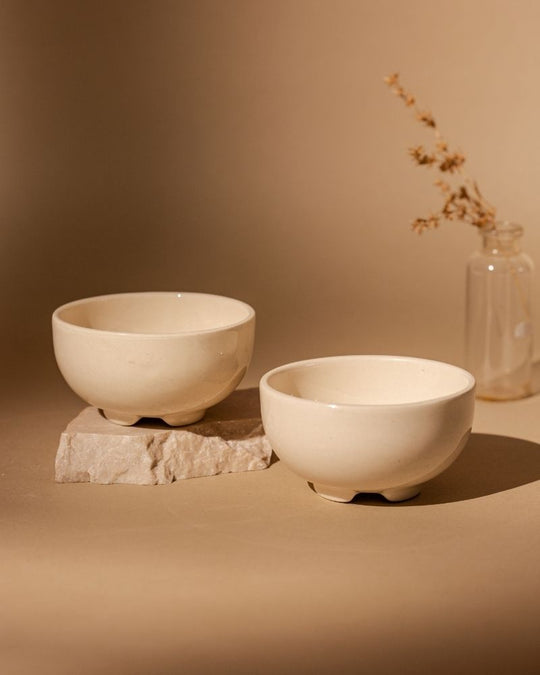 Large Dot 90ml Dip Bowl Nude (Set of 2)