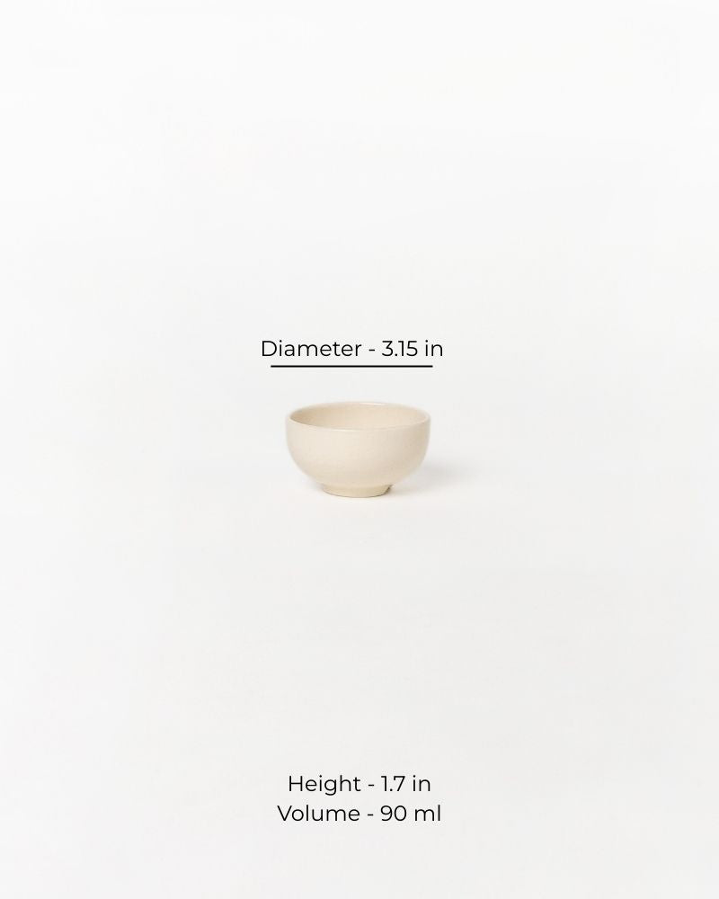 Large Dot 90ml Dip Bowl Nude (Set of 2)