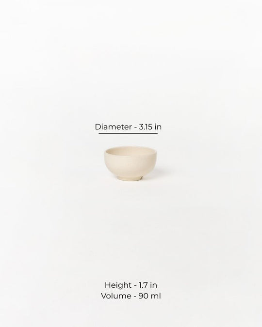Large Dot 90ml Dip Bowl Nude (Set of 2)