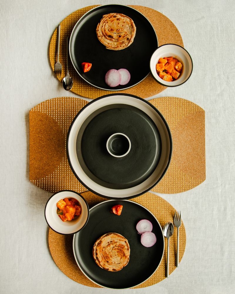 Eclipse 3920ml Large Serving Bowl with Lid Matt Black