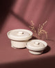 Medium & Large Eclipse Serving Bowl Main Course Serving Set Nude (2 Pieces)