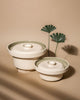 Medium & Large Eclipse Serving Bowl Main Course Serving Set Sage Green (2 Pieces)