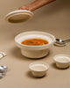 Eclipse 1150ml Medium Serving Bowl with Lid Nude