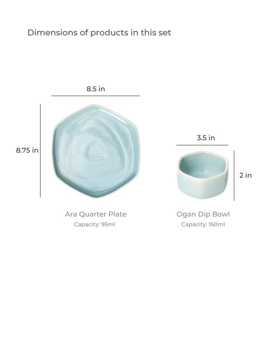 Aqua Honeycomb Set