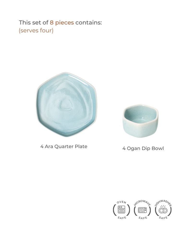 Aqua Honeycomb Set