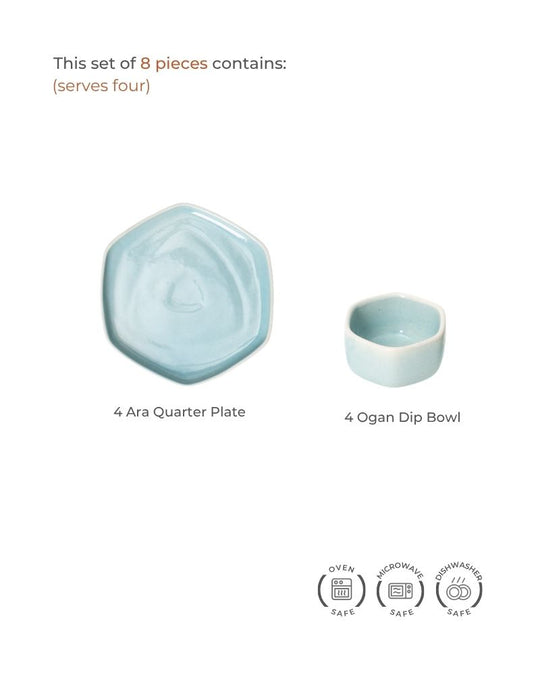 Aqua Honeycomb Set