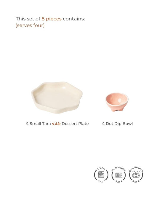 Merenda Dessert Plate Set (8 pieces)