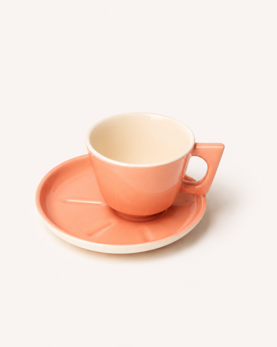Mojo 350ml Coffee Cup and Saucer Set Melon