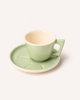 Mojo Coffee Cup and Saucer Set Tea Green (350 ml)