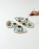 Nosh Starter Plate Set Aqua (8 Pieces)