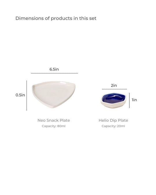 Nosh Starter Plate Set Nude (8 Pieces)