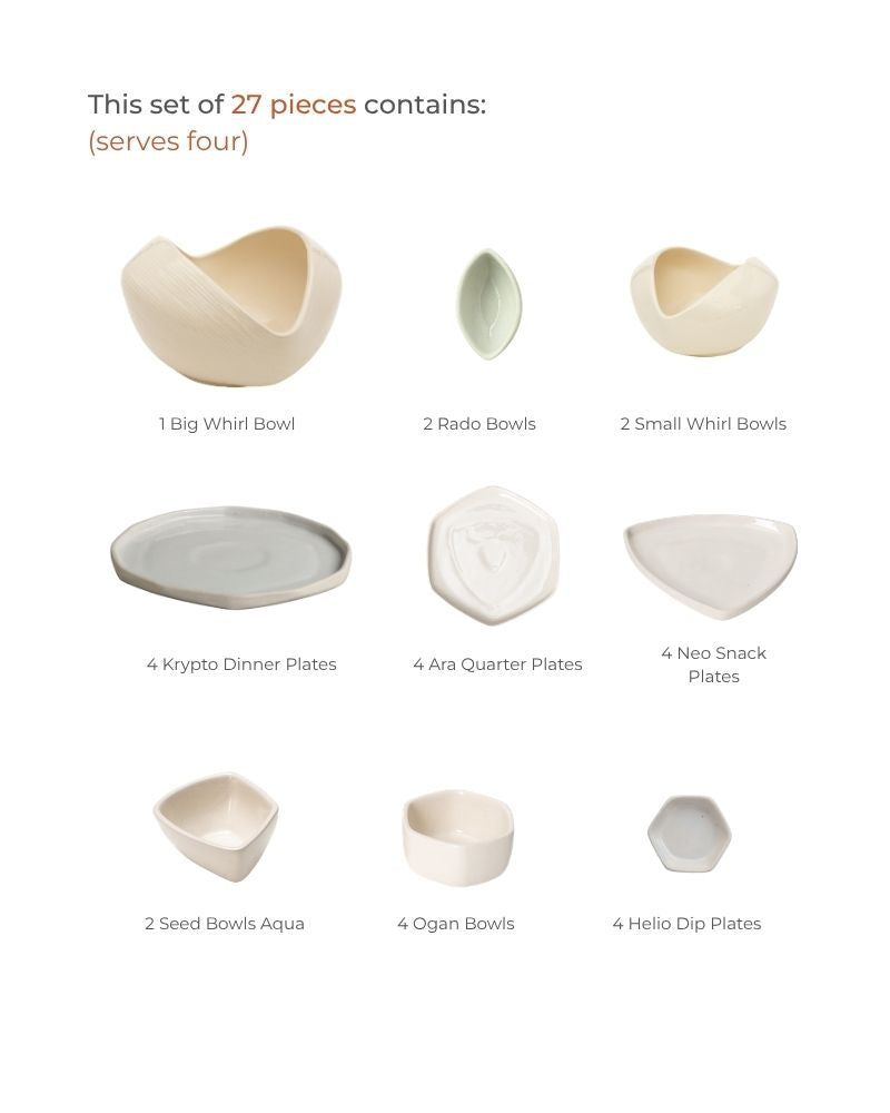 Nude Forma Dinner Spread without Accessories (27 pieces)