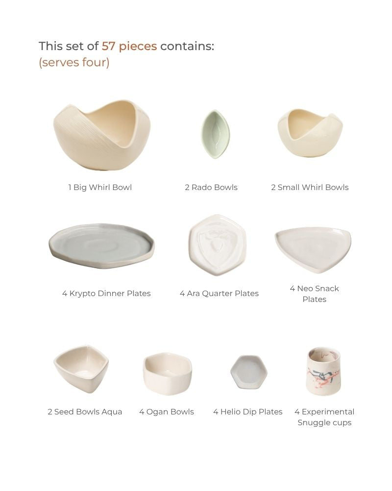 Nude Forma Dinner Spread (57 pieces)