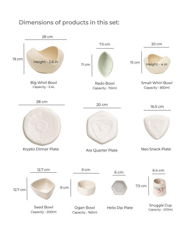 Nude Forma Dinner Spread (57 pieces)