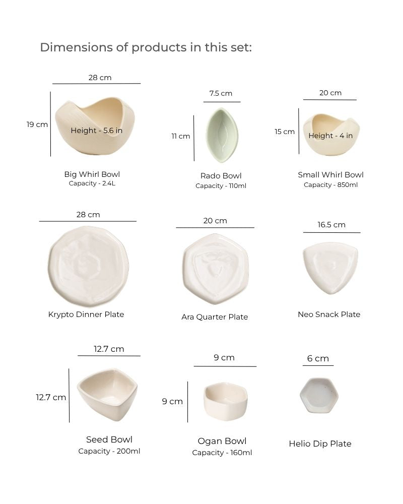 Nude Forma Dinner Spread without Accessories (27 pieces)