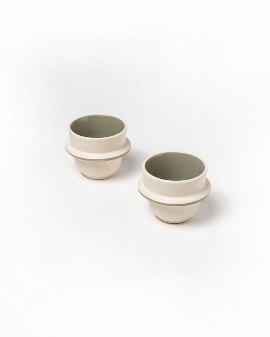 Orbit 180ml Cappuccino Cup Sage Green (Set of 2)