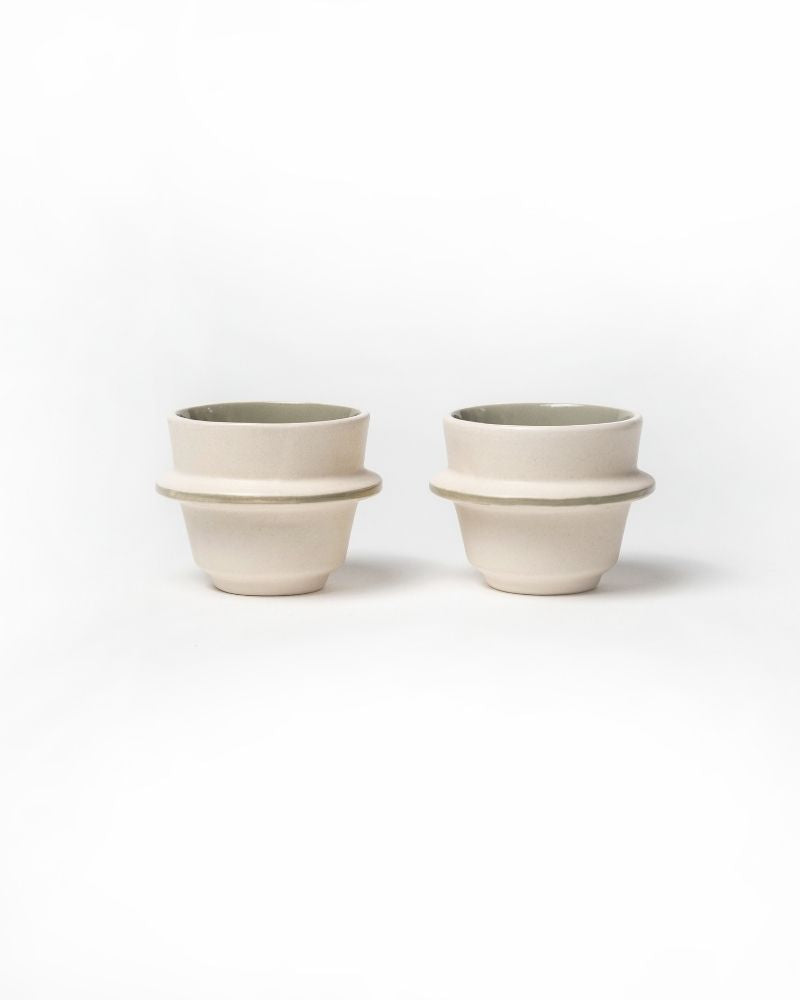 Orbit 180ml Cappuccino Cup Sage Green (Set of 2)