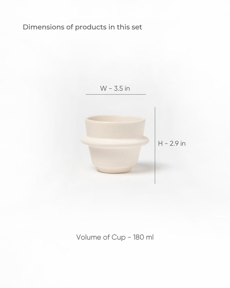 Orbit 180ml Cappuccino Cup Matt Nude (Set of 2)