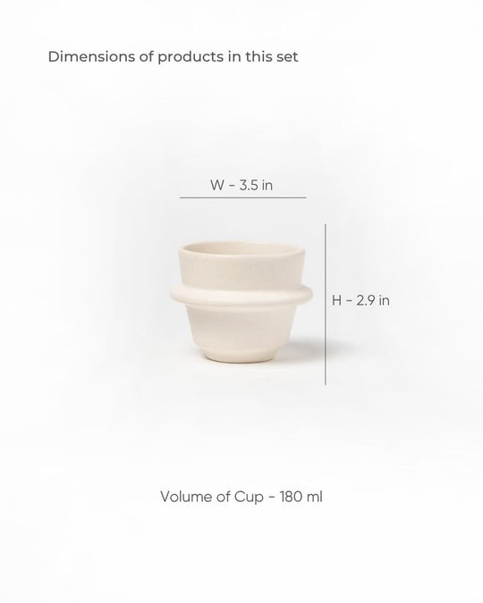 Orbit 180ml Cappuccino Cup Matt Nude (Set of 2)