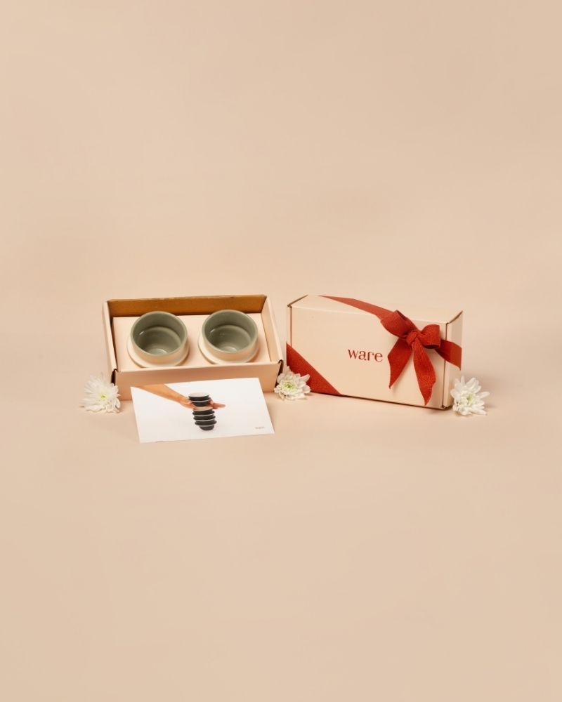 Orbit 90ml Espresso Cup Sage Green (Set of 2) - Gift Set