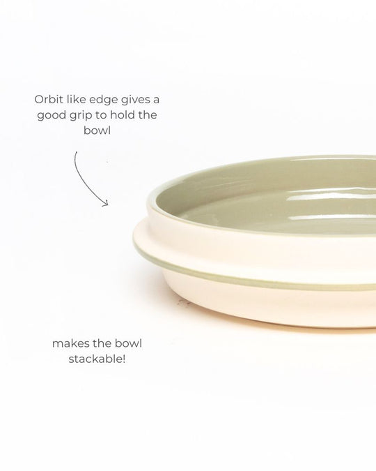 Orbit 1100ml Pasta Bowl Sage Green