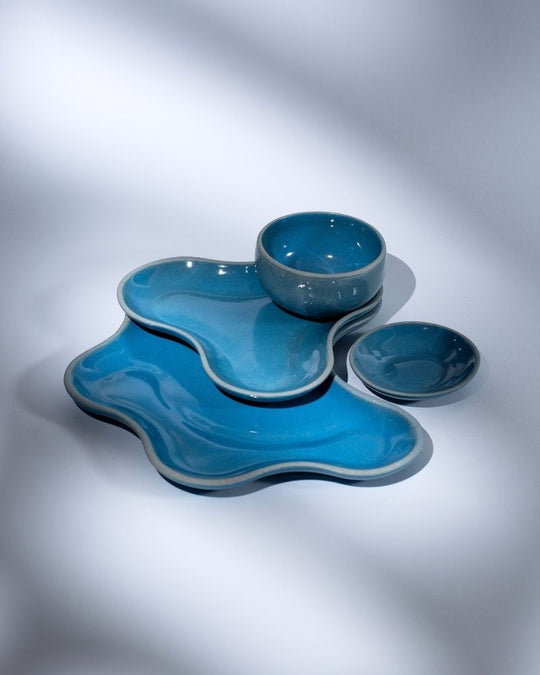 Pivot Dinner Set Pacific Blue (4 Pieces)