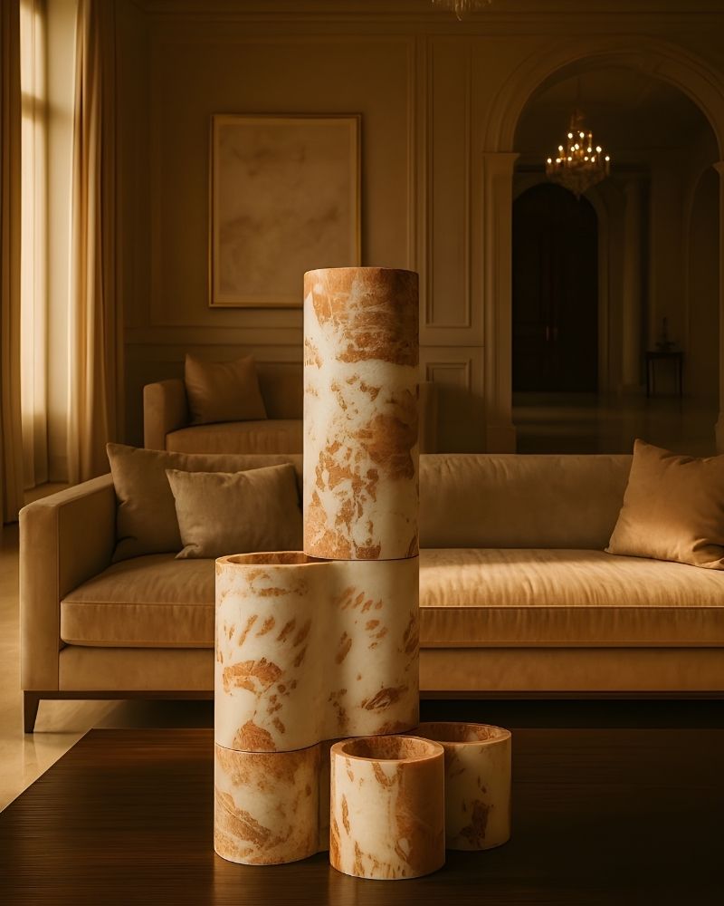 Pivot Stacking Vase German Rose (4 Pieces)