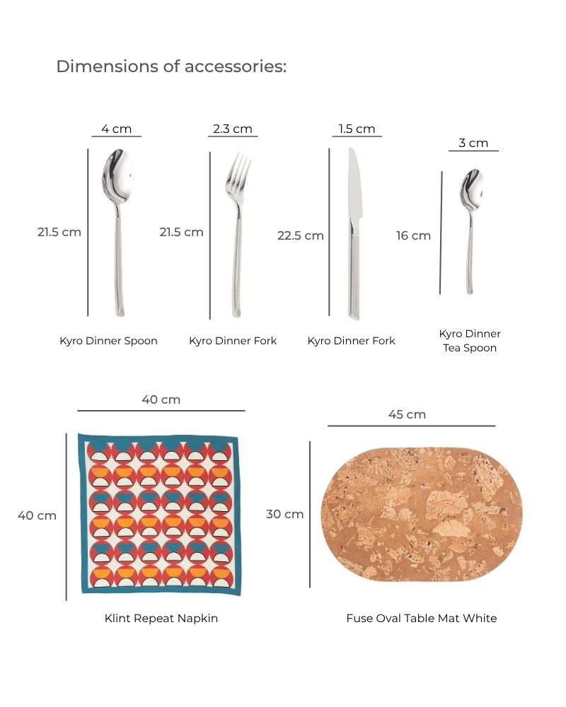 Pivot Dinner Spread Pacific Blue (55 pieces)