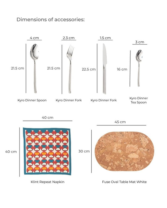 Pivot Dinner Spread Pacific Blue (55 pieces)