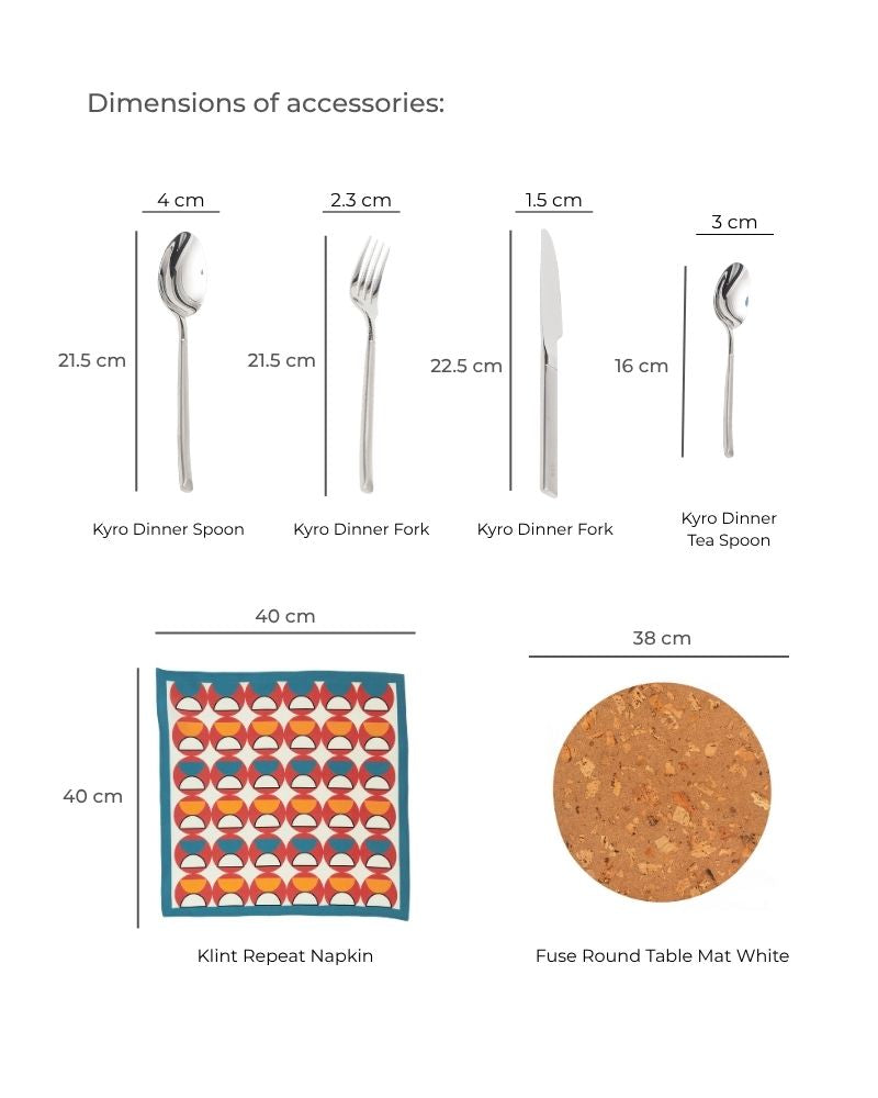 Pivot Dinner Spread Pacific Blue (55 pieces)