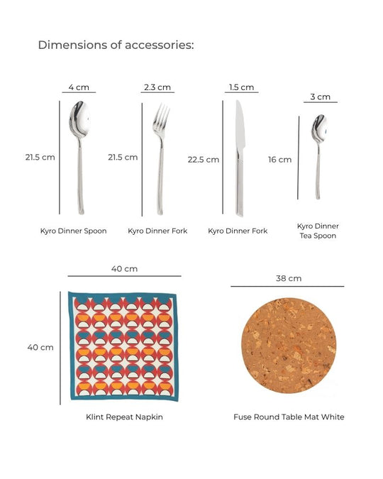 Pivot Dinner Spread Pacific Blue (55 pieces)