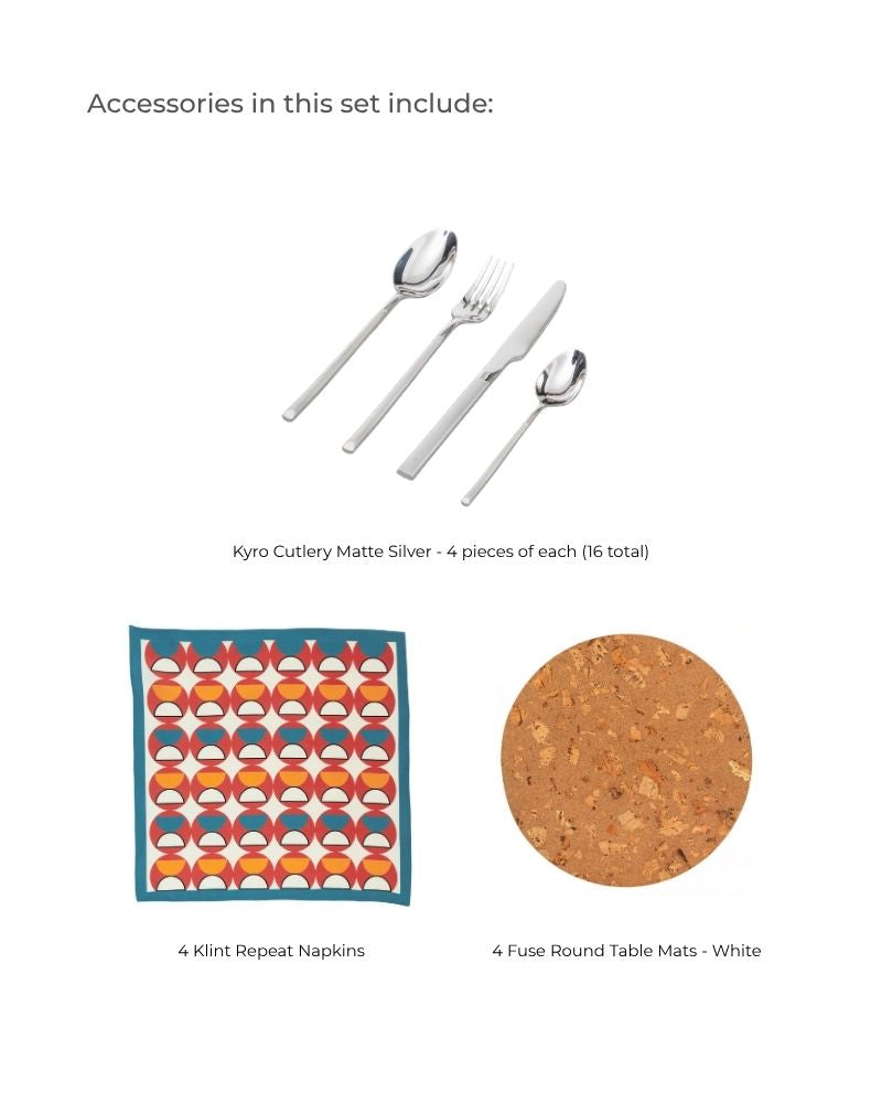 Pivot Dinner Spread Pacific Blue (55 pieces)