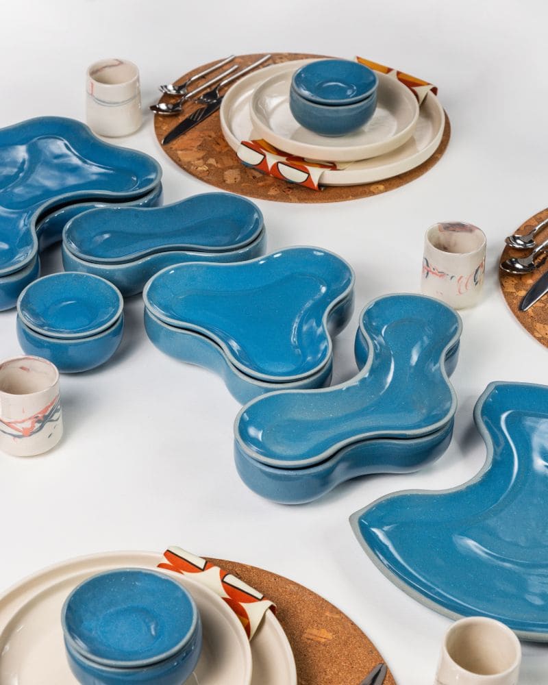 Pivot Dinner Spread Pacific Blue (55 pieces)