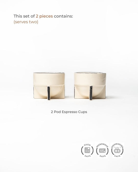 Pod 180ml Coffee Cup Nude (Set of 2)