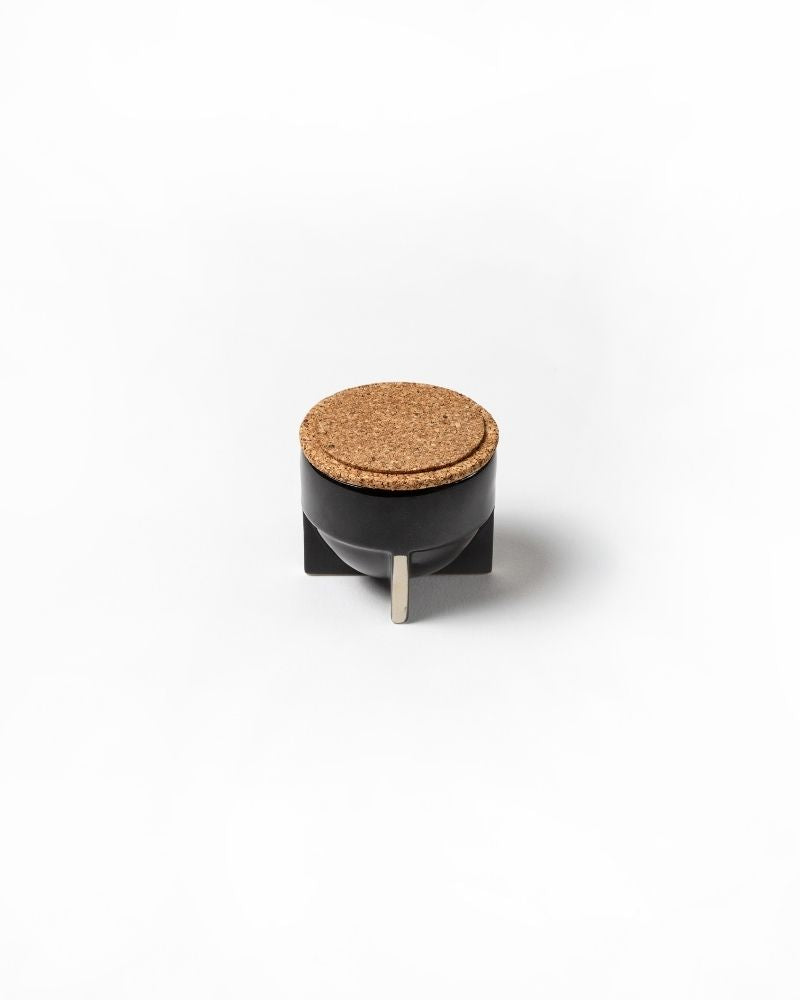 Pod 180ml Cappuccino Cup Gloss Black (Set of 2) - Gift Set