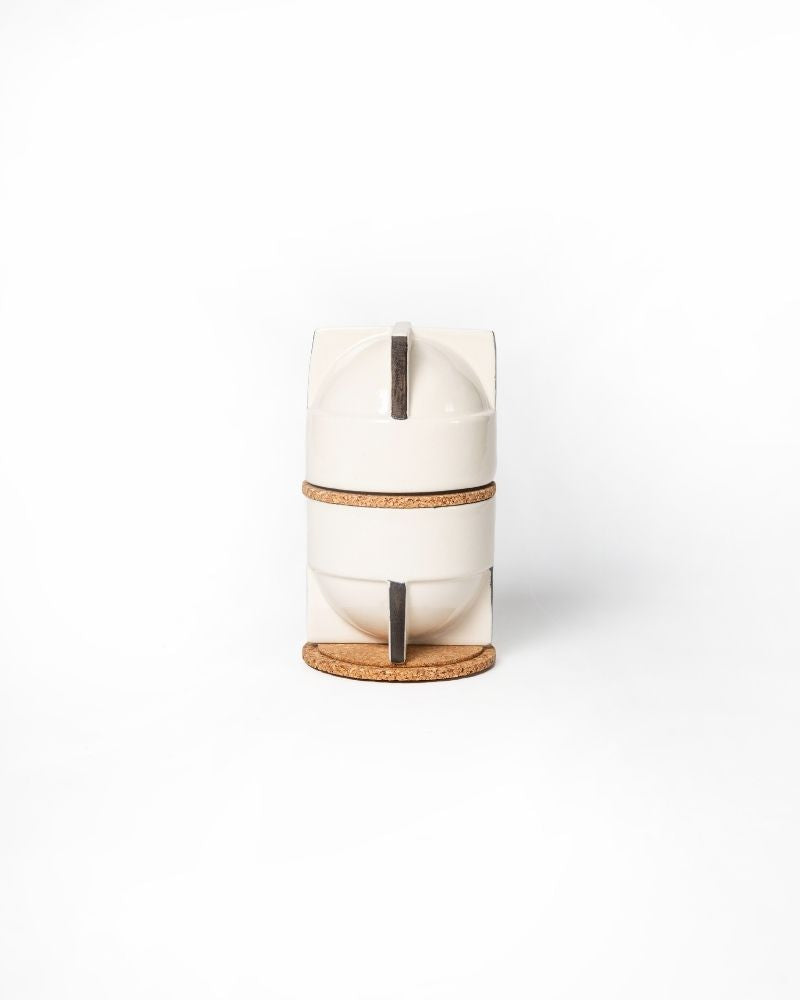 Pod 180ml Cappuccino Cup Nude (Set of 2) - Gift Set
