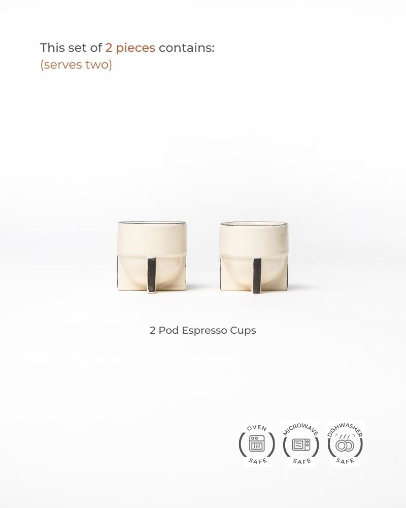 Pod 90ml Espresso Cup Nude (Set of 2)