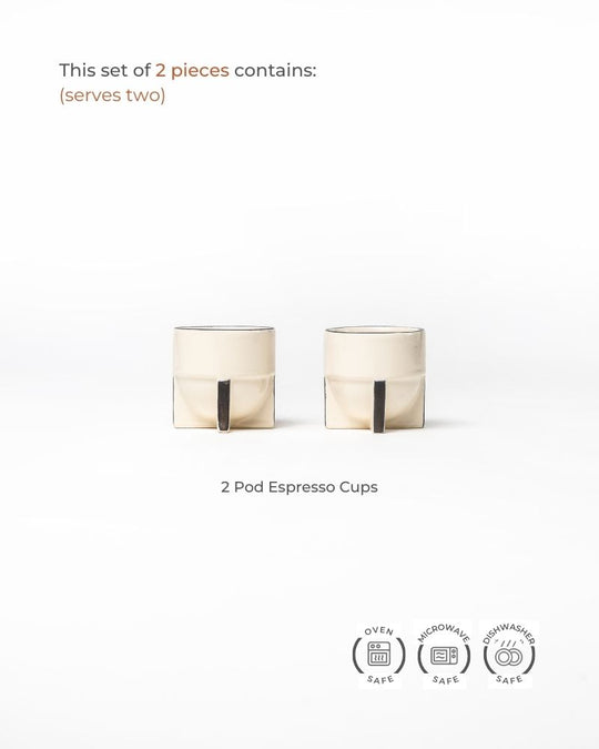 Pod 90ml Espresso Cup Nude (Set of 2)
