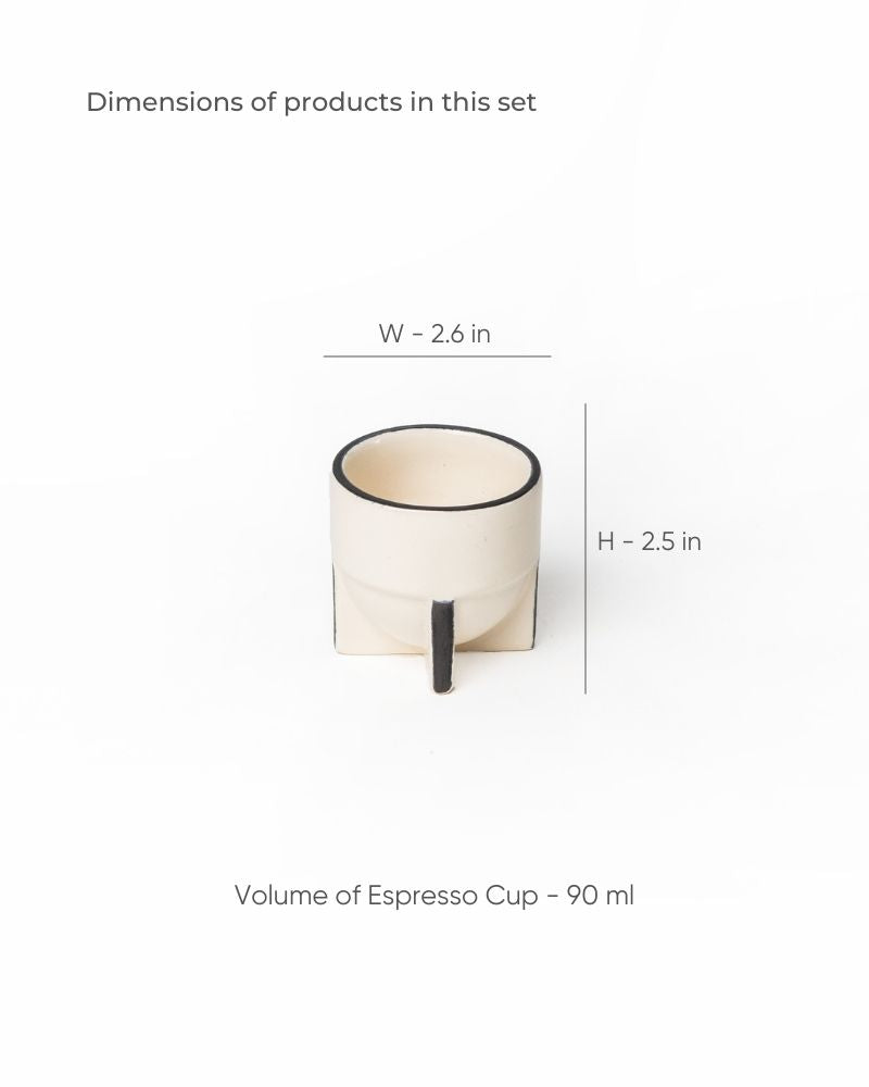 Pod 90ml Espresso Cup Nude (Set of 2)