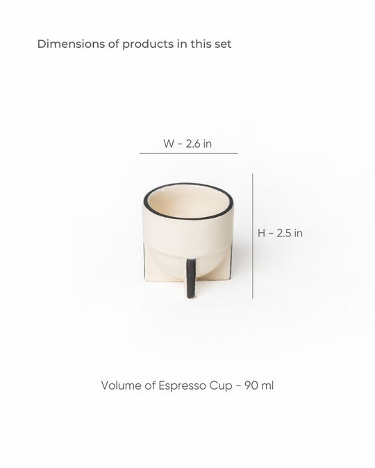 Pod 90ml Espresso Cup Nude (Set of 2)