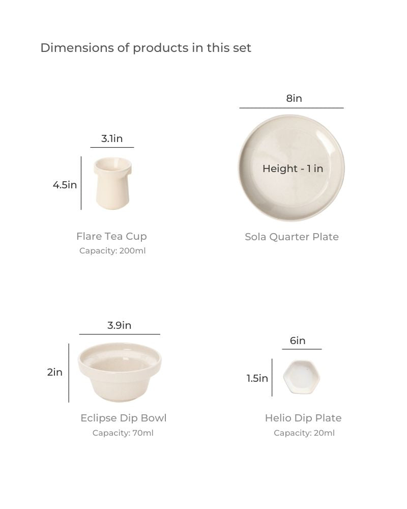 The Poha and Chai Breakfast Set without Accessories