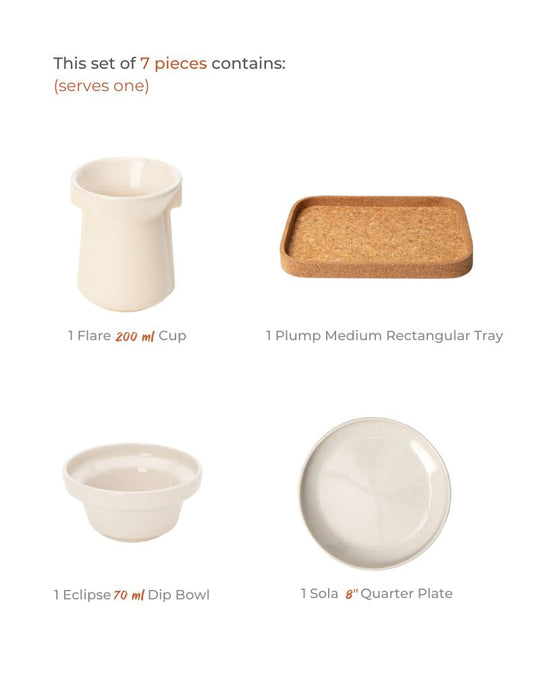 The Poha and Chai Breakfast Set (7 pieces)