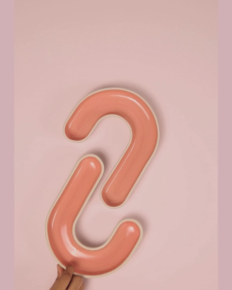 Jay Dip Plate Pink (Set of 2)