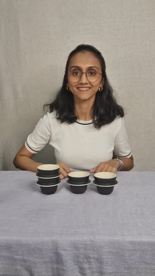 Orbit 90ml Espresso Cup Matt Black (Set of 2)