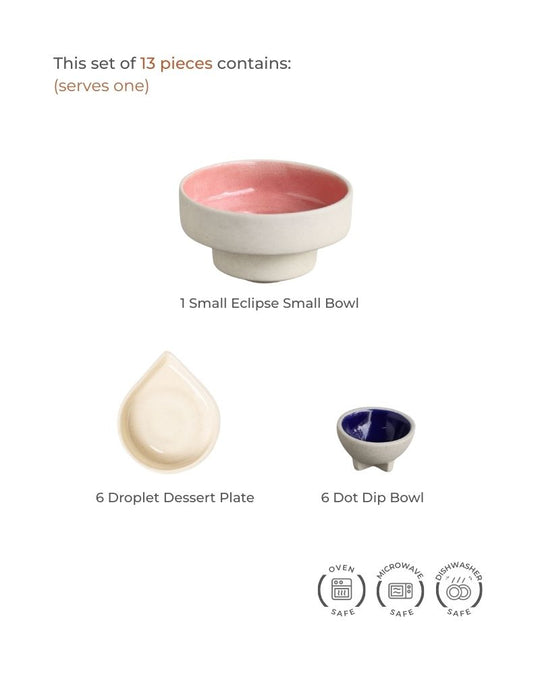 Rangoli Table Setting Nude (13 Pieces)