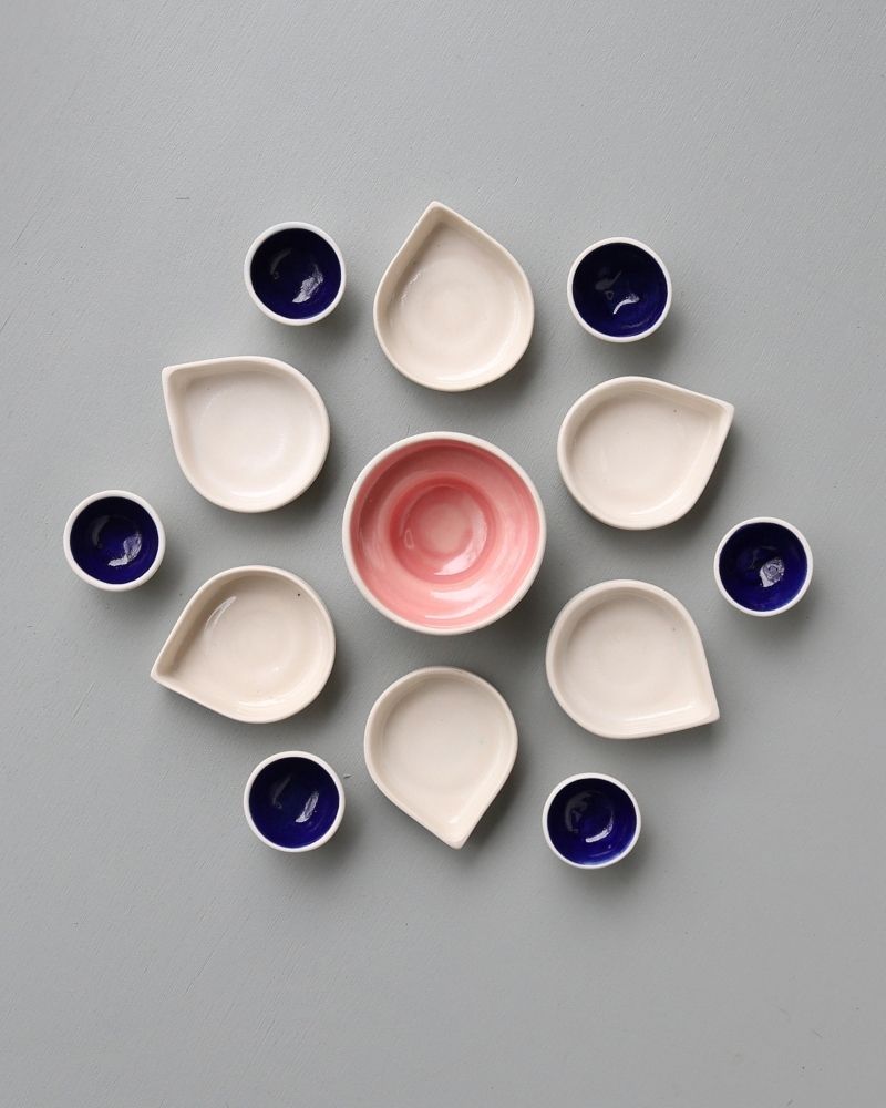 Rangoli Table Setting Nude (13 Pieces)