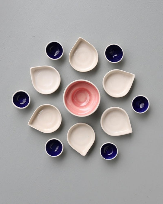 Rangoli Table Setting Nude (13 Pieces)