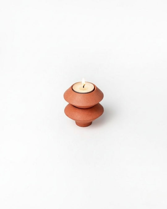 Skive Diya (Set of 2) Burnt Orange