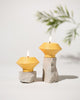 Skive Diya (Set of 2) Mustard