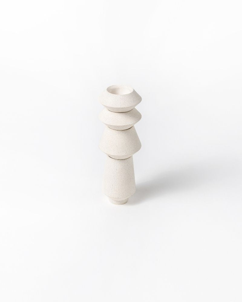 Skive Slim Candle Stand Set White